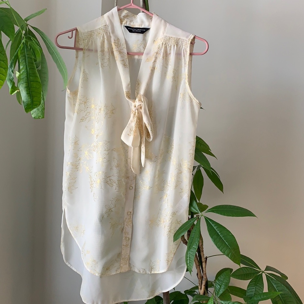 Dorothy Perkins sheer floral top UK 8 36 like new
